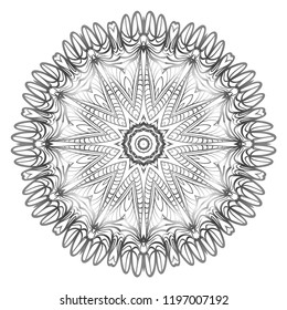 Modern Decorative Cicle Shapes. Floral mandala. vector illustration.