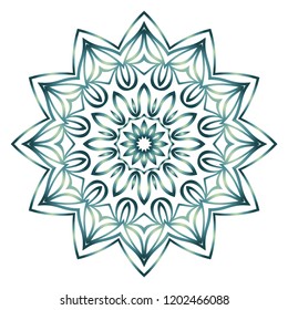 Modern Decorative Cicle Shapes. Floral mandala. vector illustration.