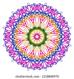 Modern Decorative Cicle Shapes. Floral mandala. vector illustration.