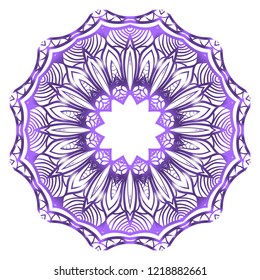 Modern Decorative Cicle Shapes. Floral mandala. vector illustration.