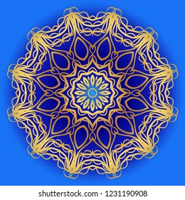 Modern Decorative Cicle Shapes. Floral mandala. vector illustration.