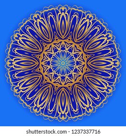 Modern Decorative Cicle Shapes. Floral mandala. vector illustration.