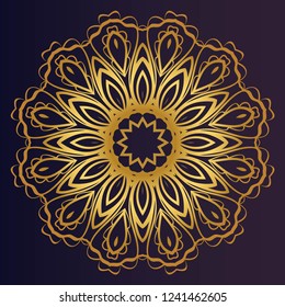 Modern Decorative Cicle Shapes. Floral mandala. vector illustration.