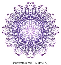 Modern Decorative Cicle Shapes. Floral mandala. vector illustration.