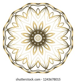 Modern Decorative Cicle Shapes. Floral mandala. vector illustration.