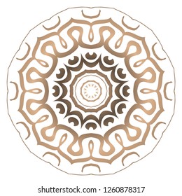 Modern Decorative Cicle Shapes. Floral mandala. vector illustration.