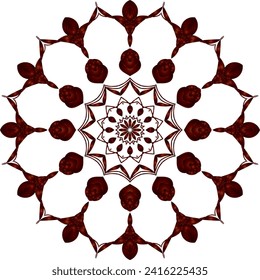 Modern Decorative Cicle Shapes. Floral mandala. vector illustration.