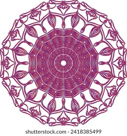 Modern Decorative Cicle Shapes. Floral mandala. vector illustration.