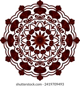 Modern Decorative Cicle Shapes. Floral mandala. vector illustration.
