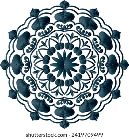 Modern Decorative Cicle Shapes. Floral mandala. vector illustration.