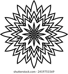 Modern Decorative Cicle Shapes. Floral mandala. vector illustration.