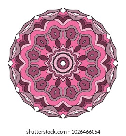 Modern Decorative Cicle Vector Shapes. Floral mandala. Vector illustration