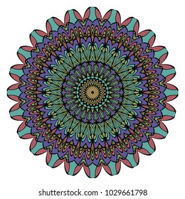 Modern Decorative Cicle Vector Shapes. Floral mandala. Vector illustration