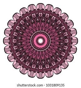 Modern Decorative Cicle Vector Shapes. Floral mandala. Vector illustration