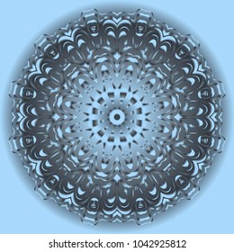 Modern Decorative Cicle Vector Shapes. Floral mandala. Vector illustration. For design