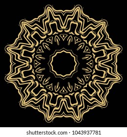 Modern Decorative Cicle Vector Shapes. Floral mandala. Vector illustration, for design