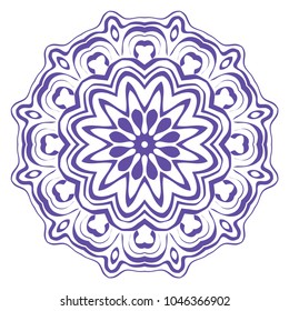 Modern Decorative Cicle Vector Shapes. Floral mandala. Vector illustration. For design