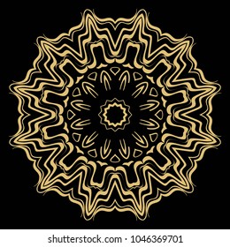 Modern Decorative Cicle Vector Shapes. Floral mandala. Vector illustration. For design