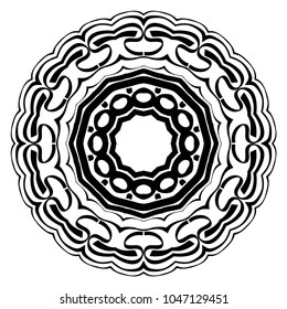 Modern Decorative Cicle Vector Shapes. Floral mandala. Vector illustration, for design