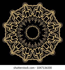 Modern Decorative Cicle Vector Shapes. Floral mandala. Vector illustration, for design
