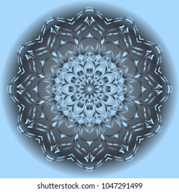Modern Decorative Cicle Vector Shapes. Floral mandala. Vector illustration. For design