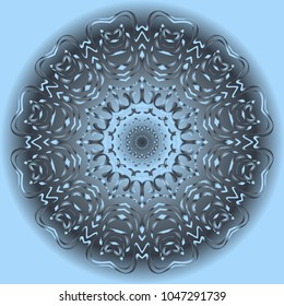 Modern Decorative Cicle Vector Shapes. Floral mandala. Vector illustration, for design