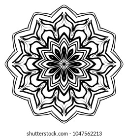 Modern Decorative Cicle Vector Shapes. Floral mandala. Vector illustration, for design