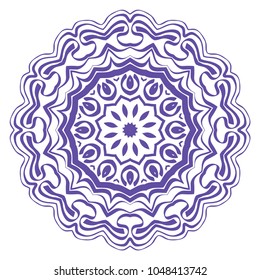 Modern Decorative Cicle Vector Shapes. Floral mandala. Vector illustration. For design