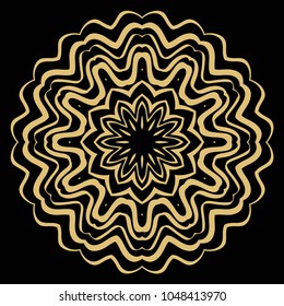Modern Decorative Cicle Vector Shapes. Floral mandala. Vector illustration. For design