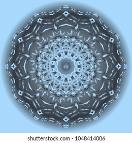 Modern Decorative Cicle Vector Shapes. Floral mandala. Vector illustration. For design