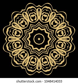 Modern Decorative Cicle Vector Shapes. Floral mandala. Vector illustration. For design