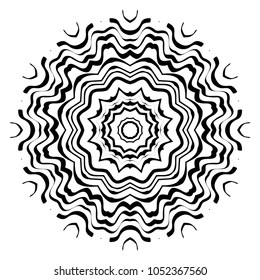 Modern Decorative Cicle Vector Shapes. Floral mandala. Vector illustration, for design