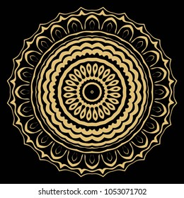 Modern Decorative Cicle Vector Shapes. Floral mandala. Vector illustration, for design