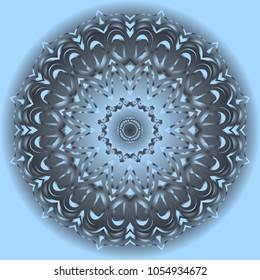 Modern Decorative Cicle Vector Shapes. Floral mandala. Vector illustration. For design