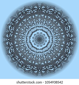 Modern Decorative Cicle Vector Shapes. Floral mandala. Vector illustration. For design