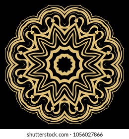Modern Decorative Cicle Vector Shapes. Floral mandala. Vector illustration. For design