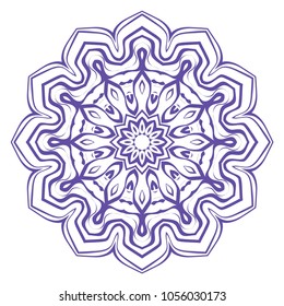 Modern Decorative Cicle Vector Shapes. Floral mandala. Vector illustration. For design