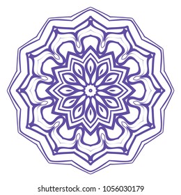 Modern Decorative Cicle Vector Shapes. Floral mandala. Vector illustration, for design