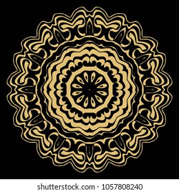 Modern Decorative Cicle Vector Shapes. Floral mandala. Vector illustration, for design