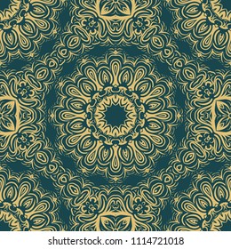 Modern Decorative Cicle Vector Shapes. Floral mandala. Vector colored illustration