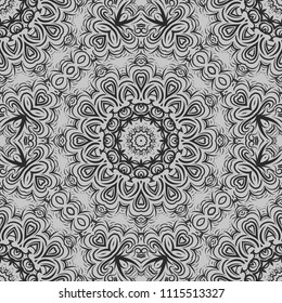 Modern Decorative Cicle Vector Shapes. Floral mandala. Vector colored illustration