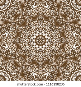 Modern Decorative Cicle Vector Shapes. Floral mandala. Vector colored illustration
