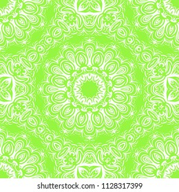Modern Decorative Cicle Vector Shapes. Floral mandala. Vector colored illustration