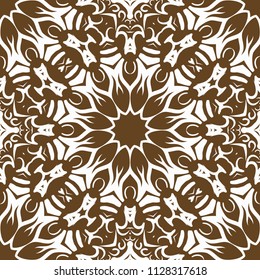 Modern Decorative Cicle Vector Shapes. Floral mandala. Vector colored illustration