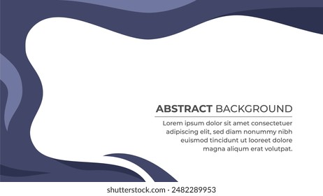 Modern decorative dark blue wave abstract background banner template