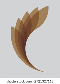 Modern Decorative Feather Shape Design