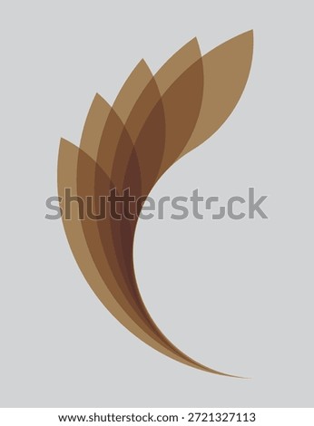 Modern Decorative Feather Shape Design
