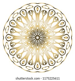 Modern Decorative floral color mandala. round Shapes. illustration