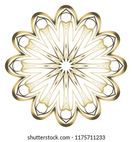 Modern Decorative floral color mandala. Super vector round Shapes. Vector illustration