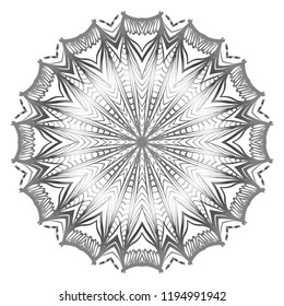Modern Decorative floral color mandala. round Shapes. illustration.